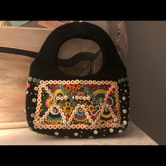 Talisman hand-beaded purse made in Turkey - Picture 4 of 5